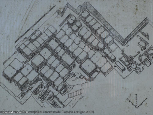 Planimetria necropoli etrusca di Orvieto