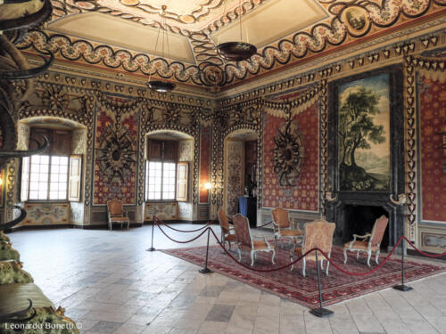 Salone dei trofei al castello reale di Sarre