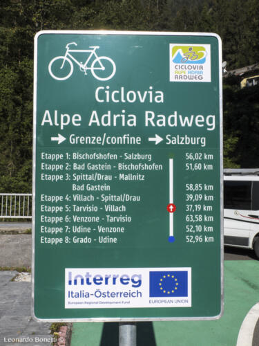 Tabella informativa Alpe Adria